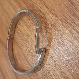 Silver plated cuff bracelet